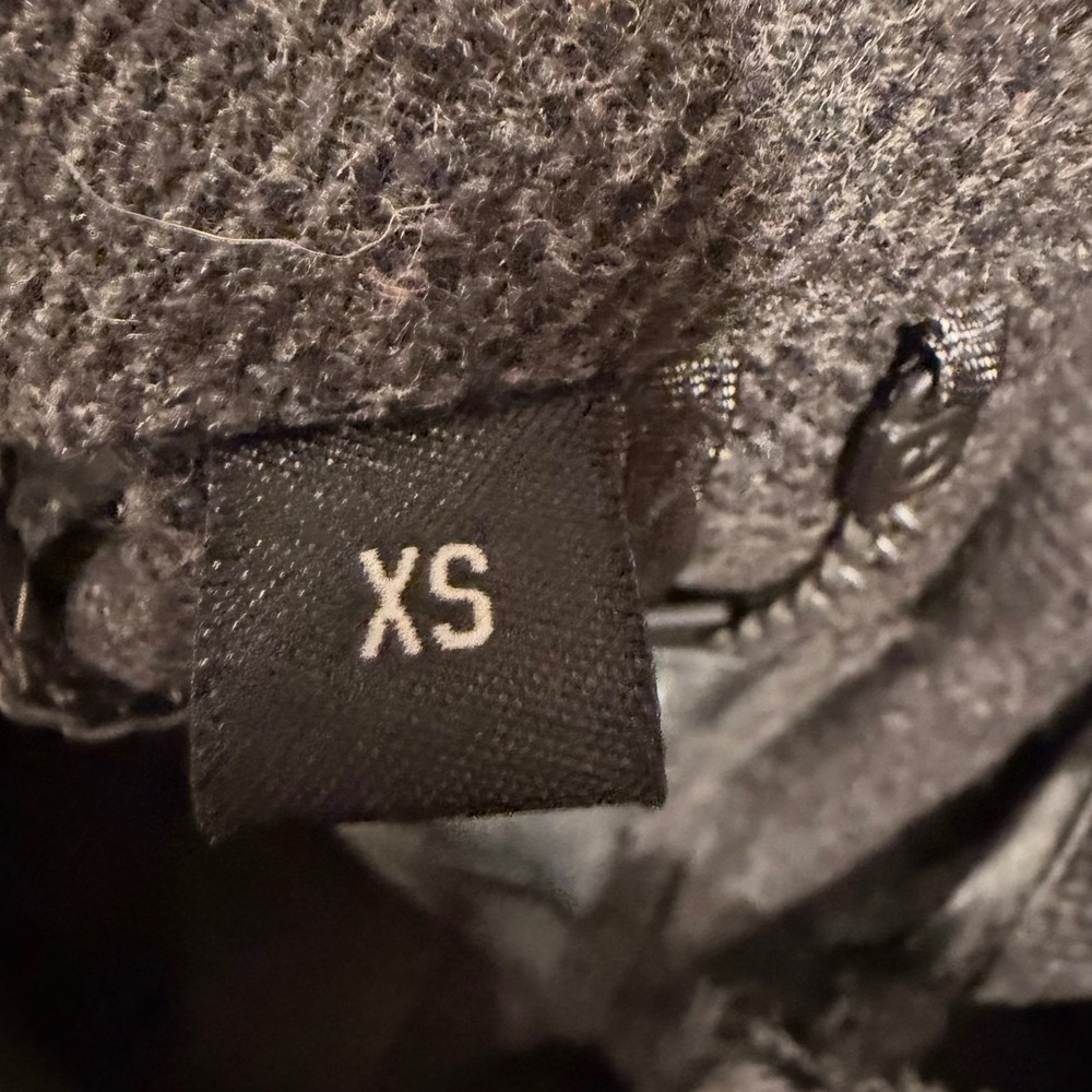 Guess Men's Size XS Charcoal Gray‎ Wool Blend Military Jacket Coat Button Front - Picture 4 of 5